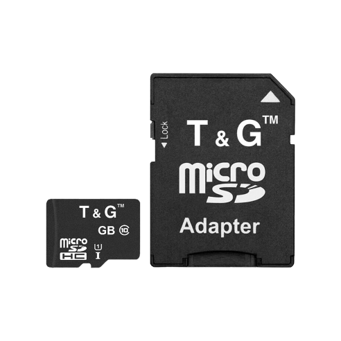 Карта пам'яті T&G microSD 16GB class 10 UHS-I U1 + SD Adapter